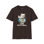 "I AM The Problem" Cat with Goldfish T-Shirt