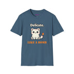 "Delicate. Like a Bomb." Cat T-Shirt