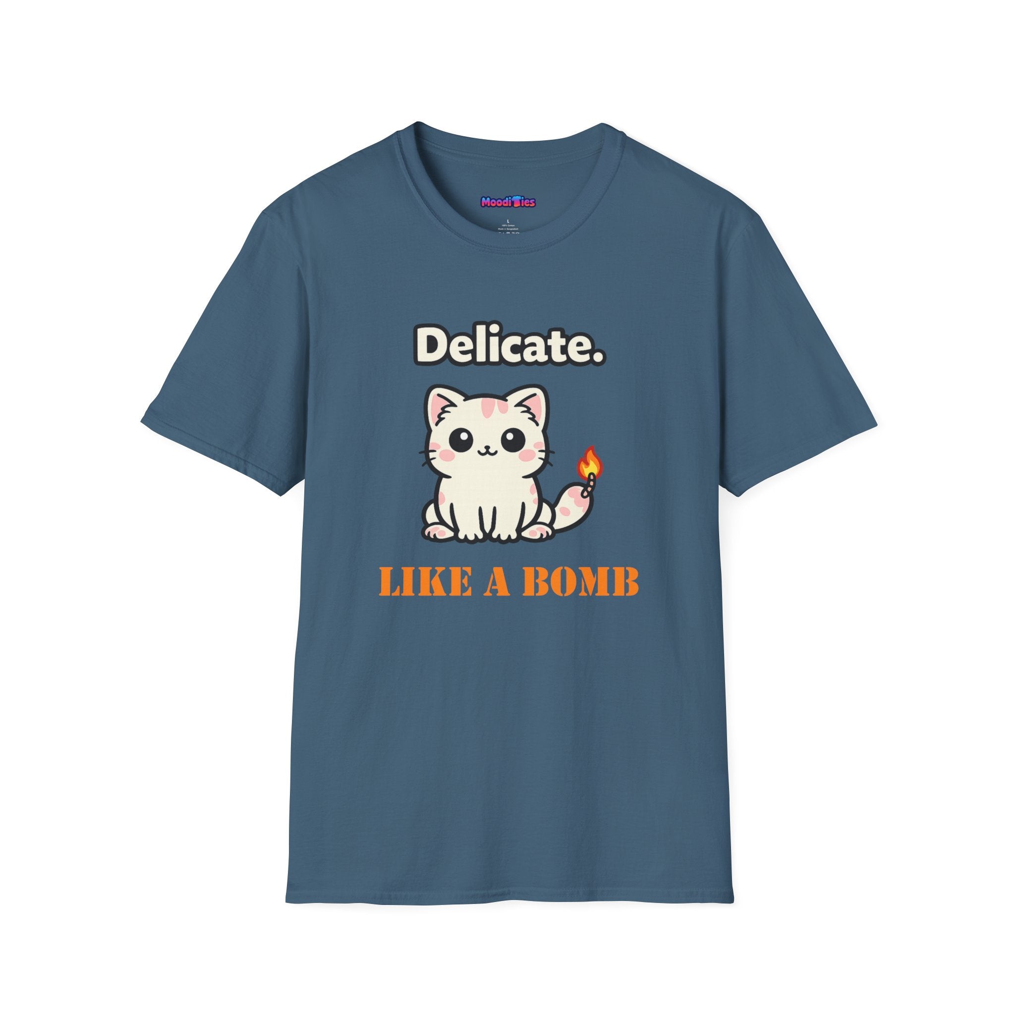 "Delicate. Like a Bomb." Cat T-Shirt
