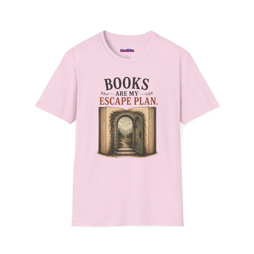 "Books Are My Escape Plan." Book Portal T-Shirt