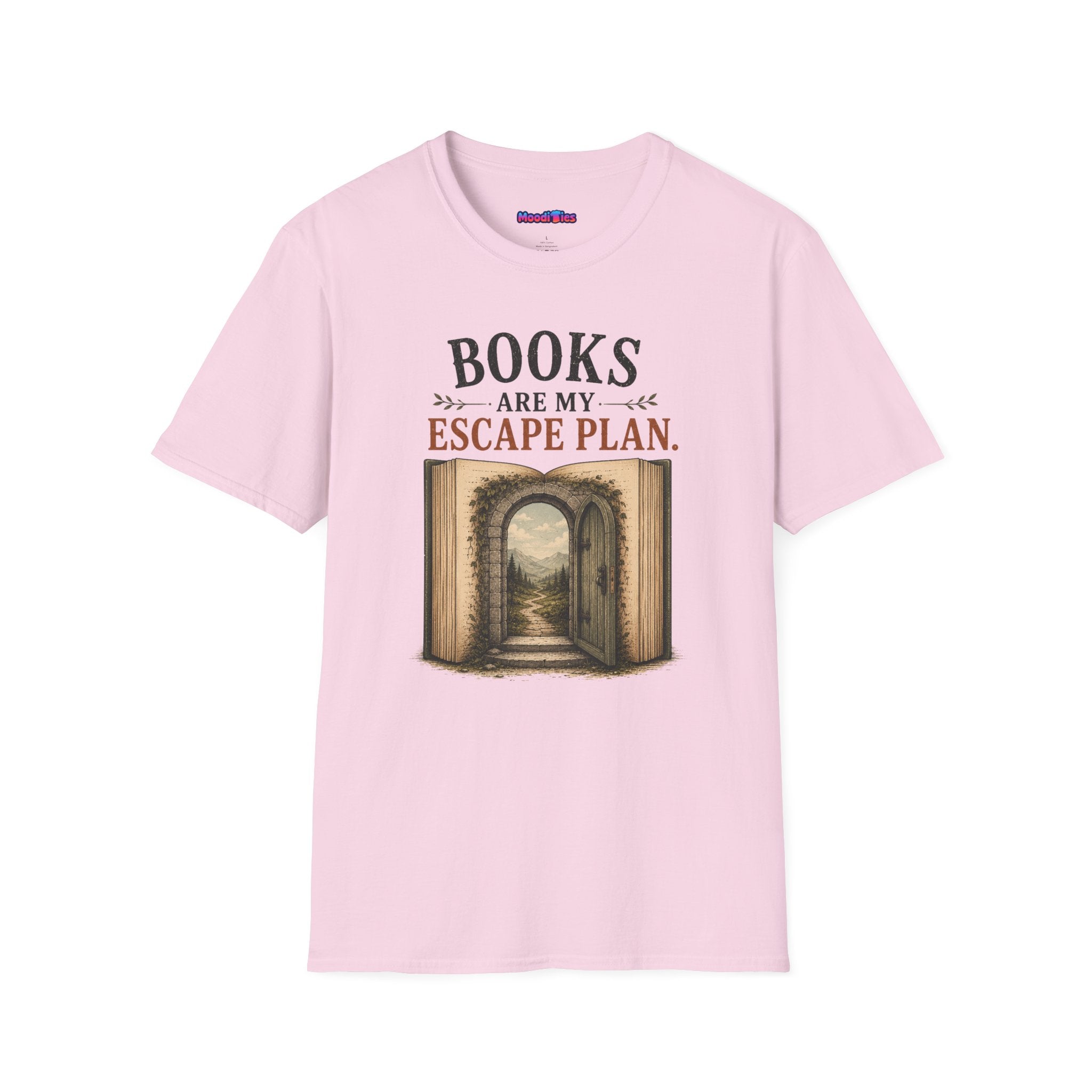 "Books Are My Escape Plan." Book Portal T-Shirt