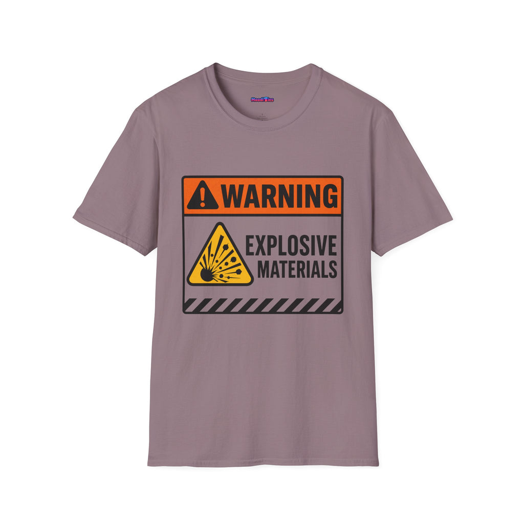 "Warning: Explosive Materials" Warning Sign T-Shirt