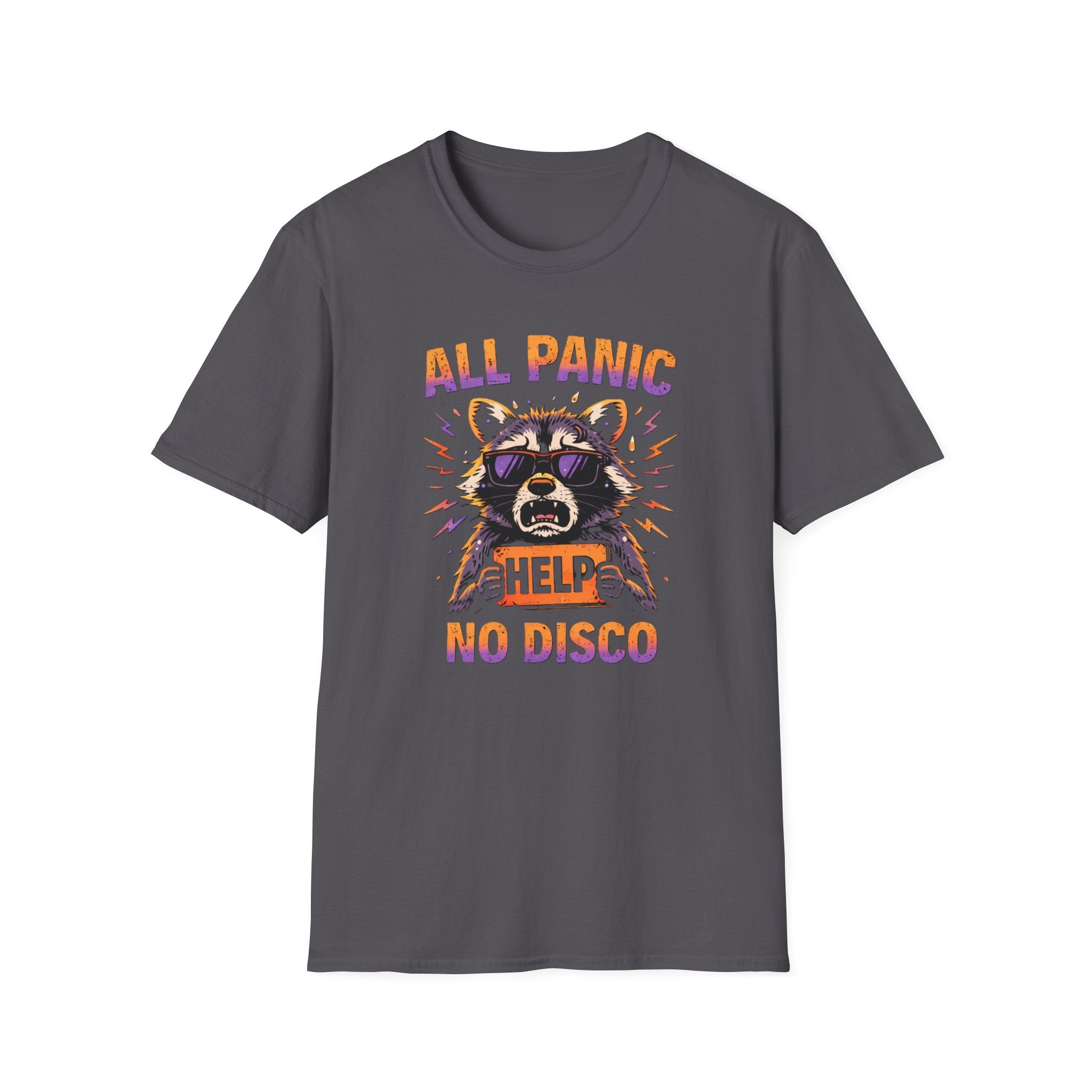 "All Panic, No Disco" Raccoon T-Shirt