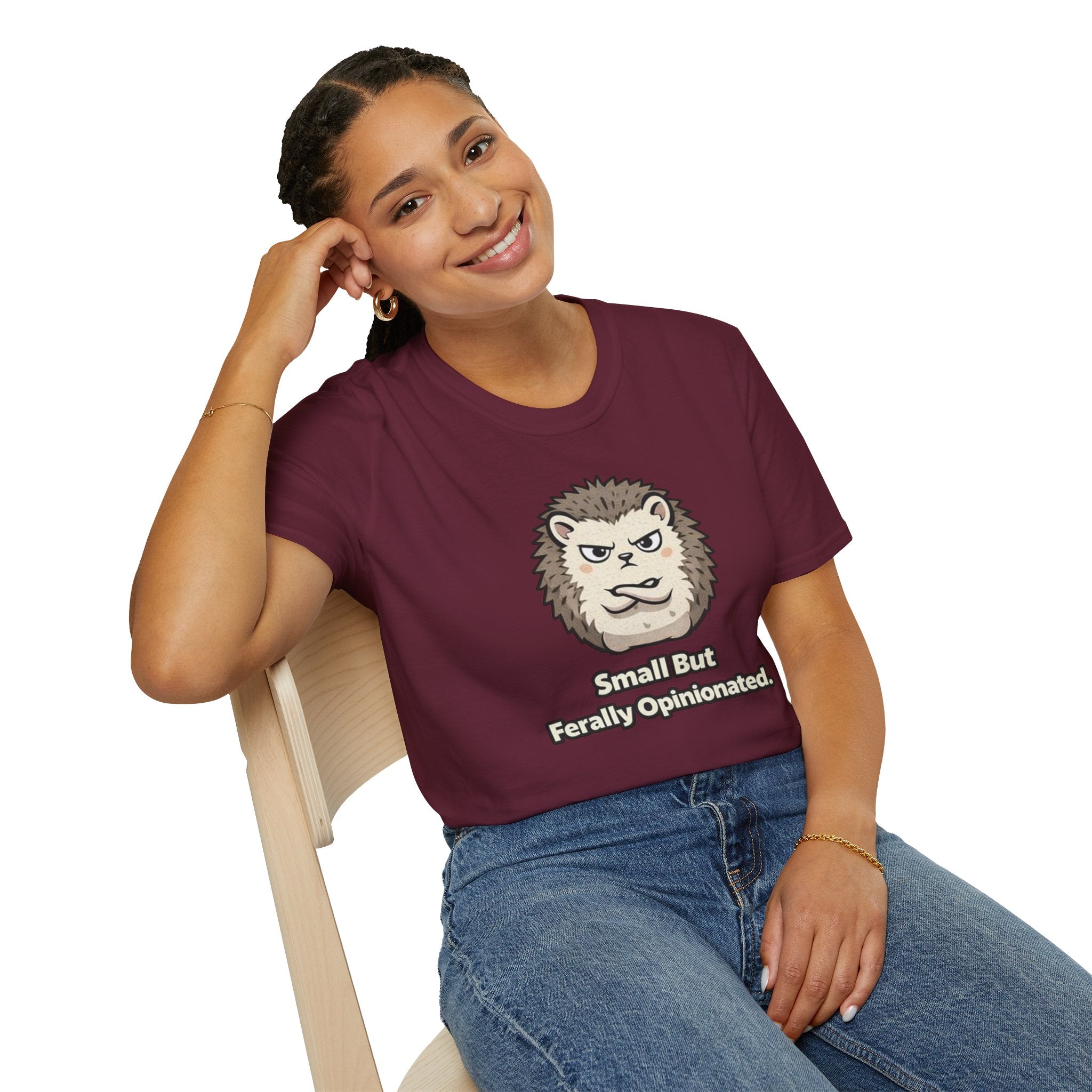 "Small But Ferally Opinionated" Hedgehog T-Shirt