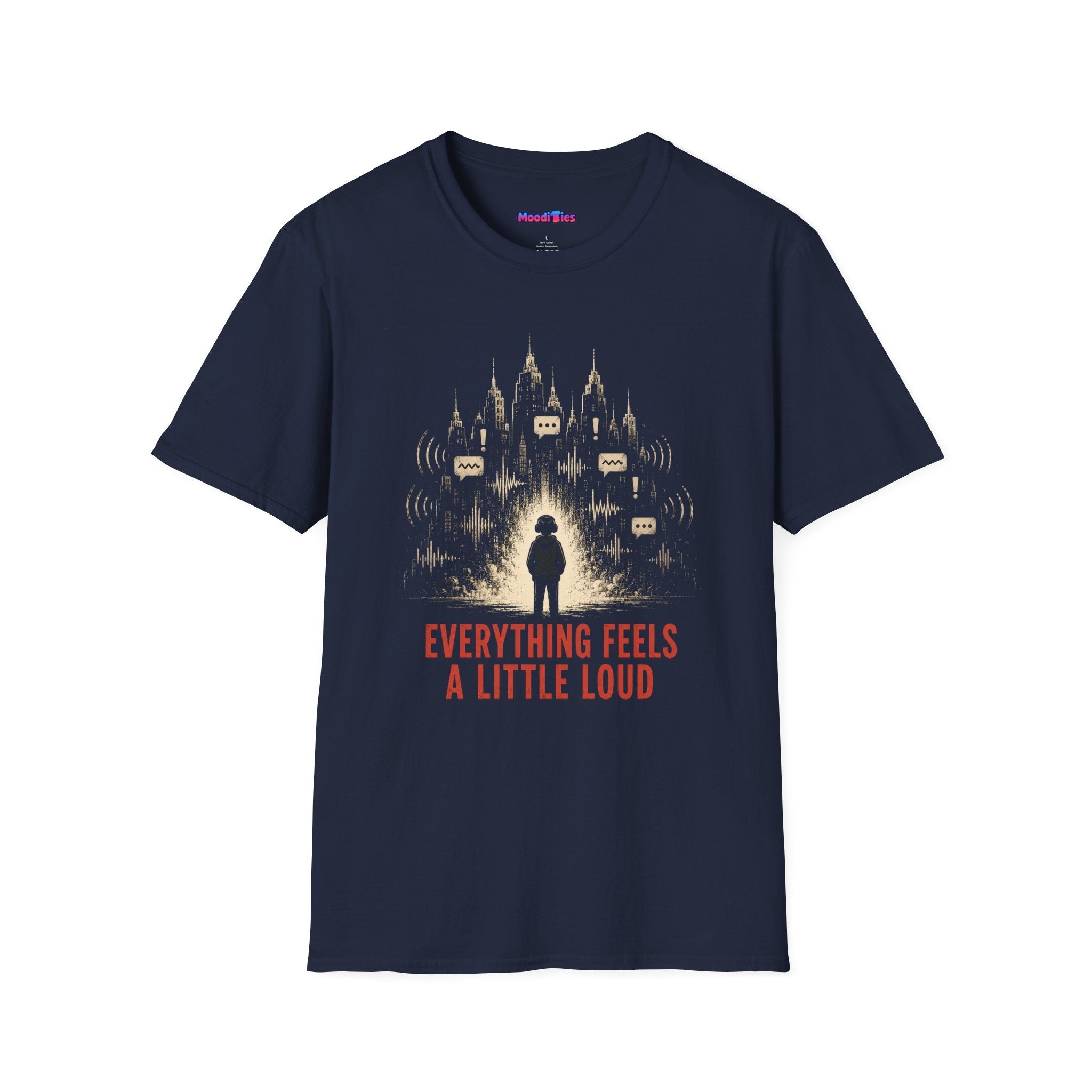 "Everything Feels A Little Loud" Noise City Skyline T-Shirt