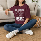 "Self-Awareness Ruined Everything" Brain Map T-Shirt