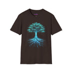 Digital Tree of Life (Blue) Graphic T-Shirt