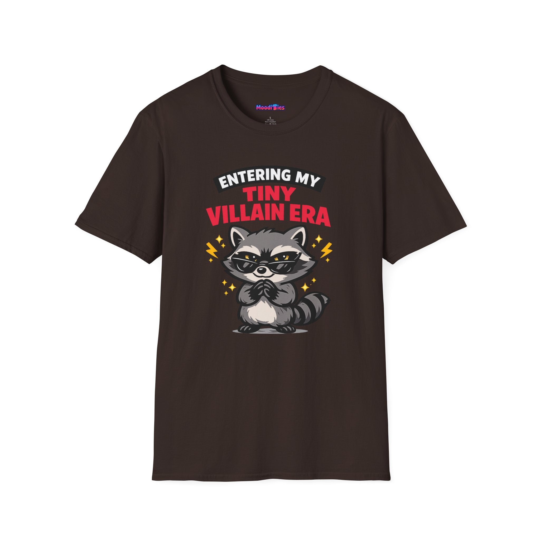 "Entering My Tiny Villain Era" Naughty Raccoon T-Shirt