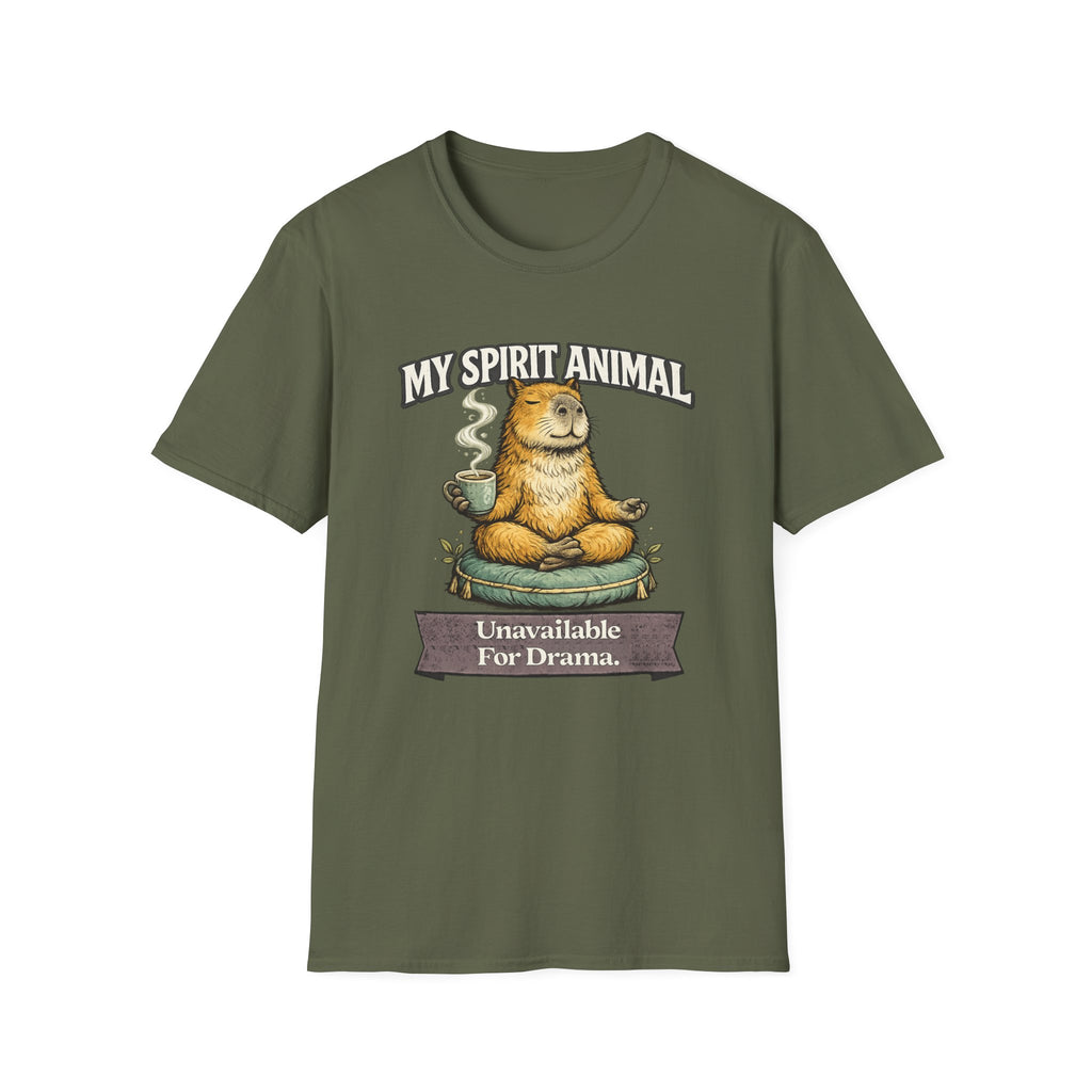 "My Spirit Animal: Capybara (Unavailable For Drama)" T-Shirt