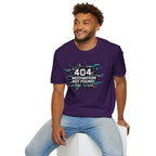 "404 Motivation Not Found" Glitch Gamer Humor T-Shirt