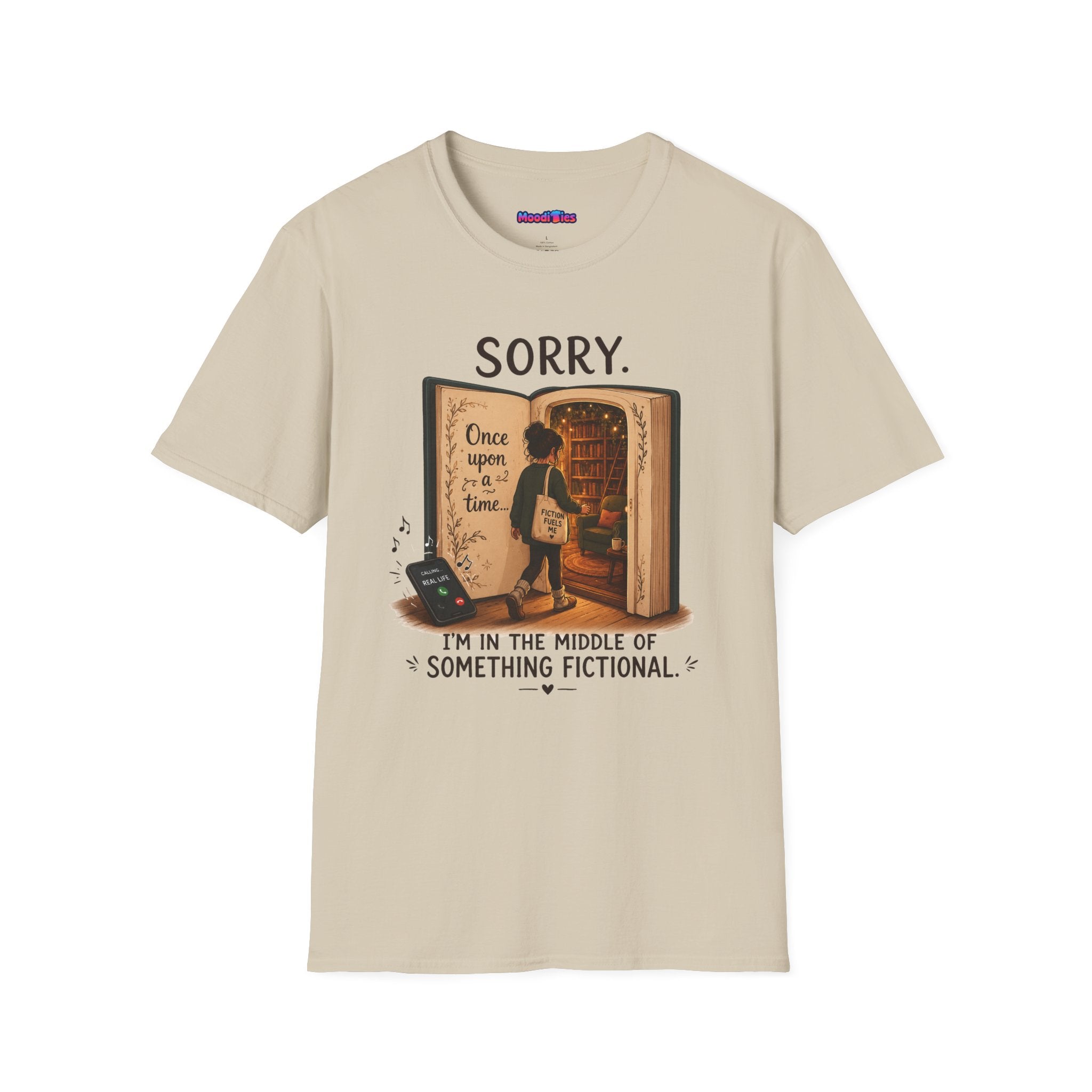 "Sorry. I'm In the Middle of Something Fictional." Book Portal T-Shirt