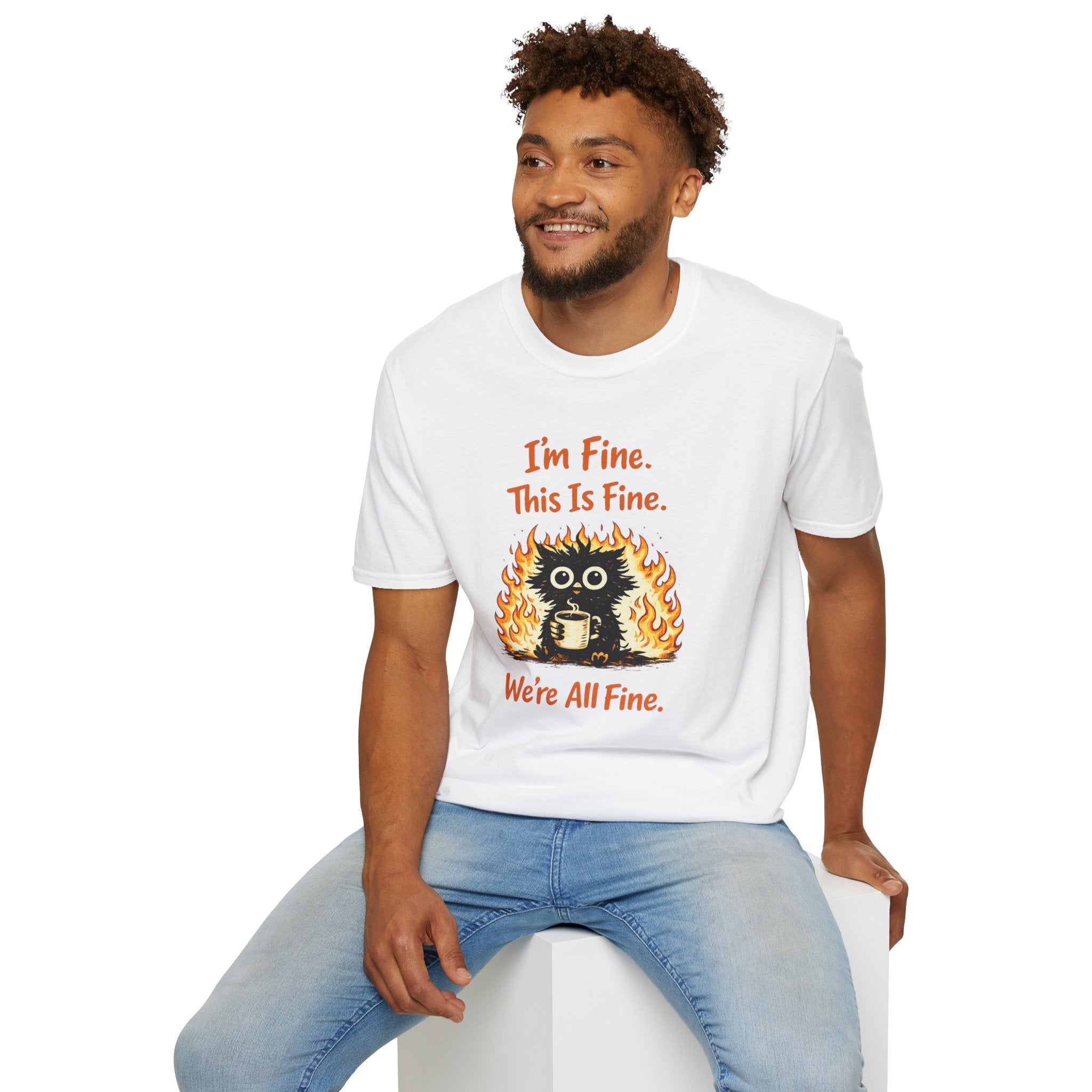 "I’m Fine This Is Fine We're All Fine" Fried Owl T-Shirt