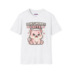 "Don't Worry, I Bite." Fanged Kawaii Kitty T-Shirt