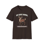 "My Spirit Animal: Deer (This Feels Unsafe)" T-Shirt