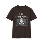 "I See Stupid People" Spooked Boy T-Shirt