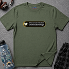 "Achievement Unlocked: Emotional Damage” Funny Graphic T-Shirt