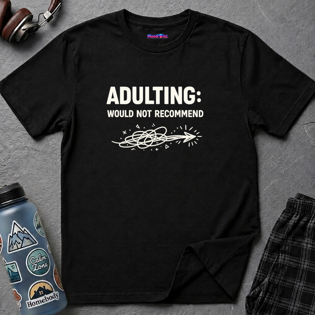 "Adulting: Would Not Recommend" T-Shirt