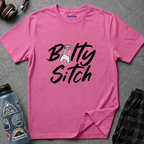 Stylized script reading "Balty Sitch" with a salt shaker replacing the letter A, tilted as if sprinkling salt.