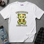 "Built Different, Mostly Wrong" Patchwork Teddy T-Shirt