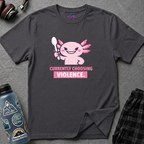 "Currently Choosing Violence" Axolotl T-Shirt