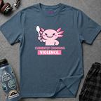 "Currently Choosing Violence" Axolotl T-Shirt
