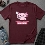 "Currently Choosing Violence" Axolotl T-Shirt