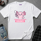 "Currently Choosing Violence" Axolotl T-Shirt
