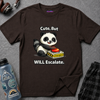 "Cute, But Will Escalate" Danger Panda T-Shirt