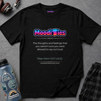 Dictionary entry-style text featuring the word "Moodities " with its definition and punchy tagline in a clean modern font.