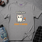 "Delicate. Like a Bomb." Cat T-Shirt