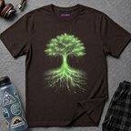 Digital Tree of Life (Green) Graphic T-Shirt
