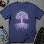 Digital Tree of Life (Purple) Graphic T-Shirt