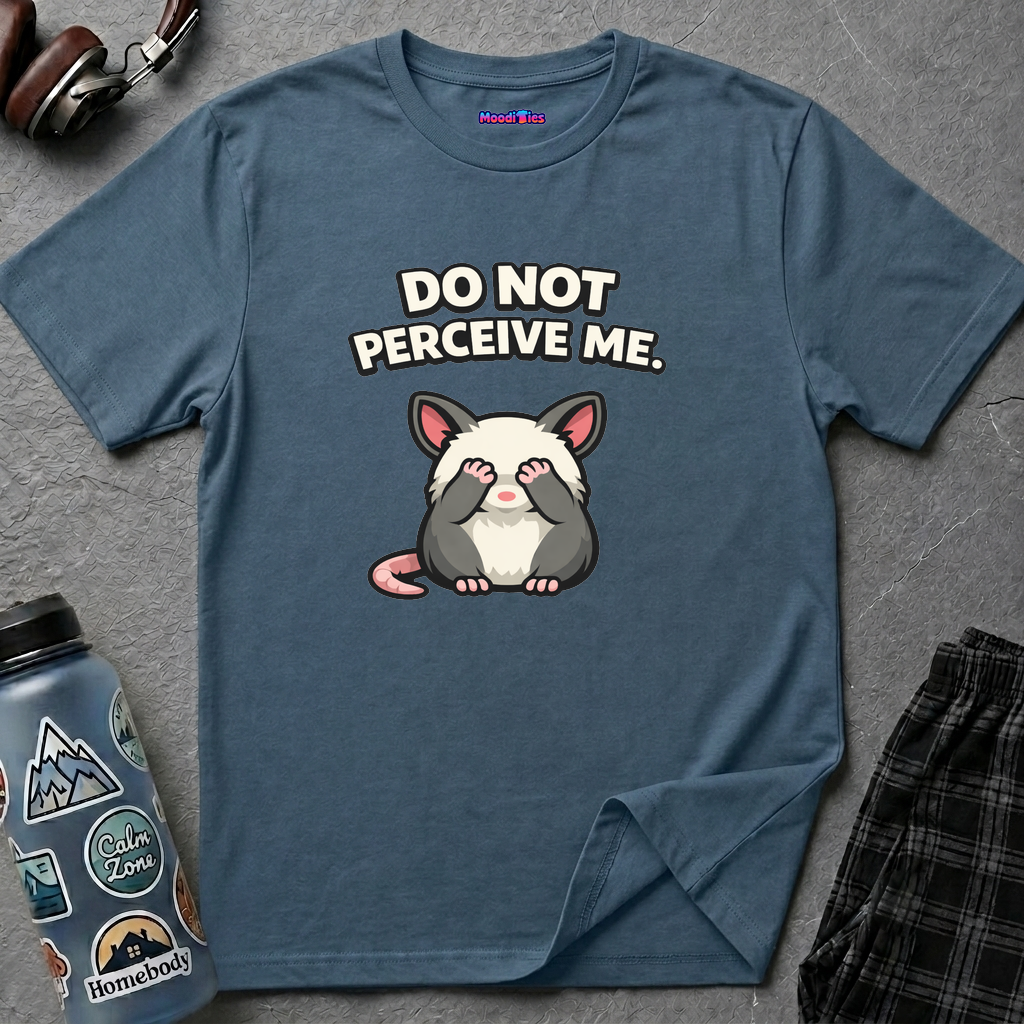 "Do Not Perceive Me" Shy Possum T-Shirt