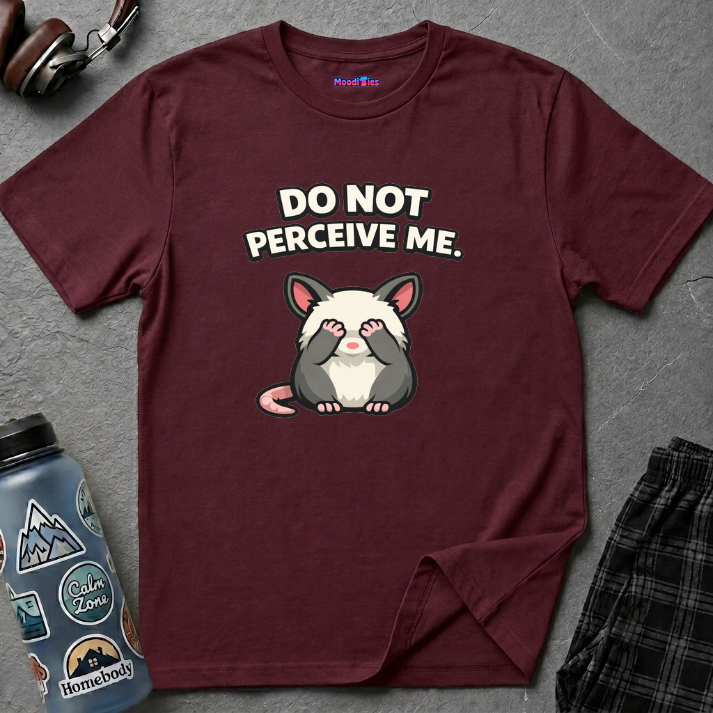"Do Not Perceive Me" Shy Possum T-Shirt