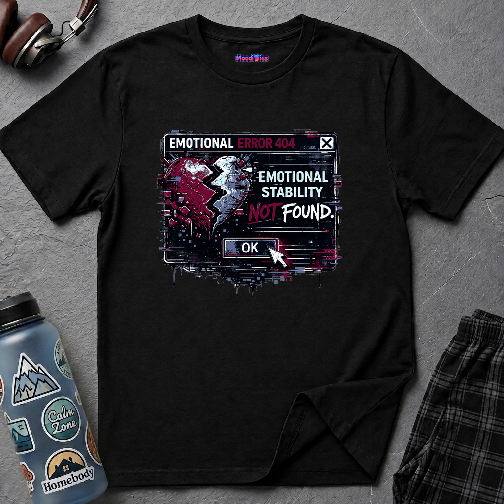"Emotional Error 404: Emotional Stability Not Found" T-Shirt
