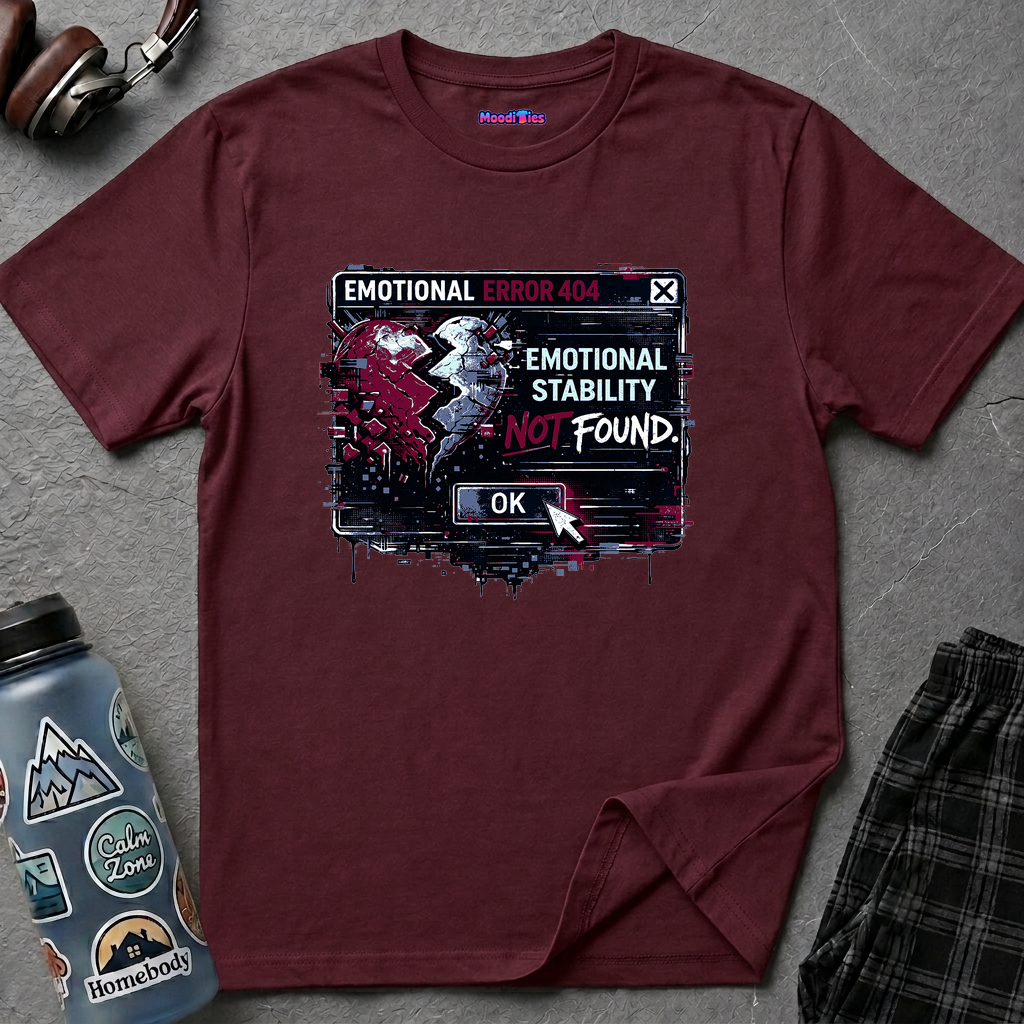 "Emotional Error 404: Emotional Stability Not Found" T-Shirt