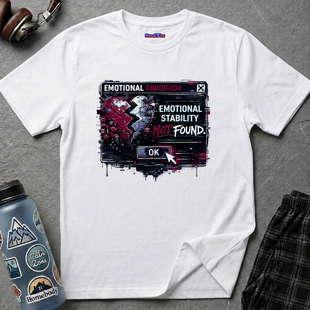 "Emotional Error 404: Emotional Stability Not Found" T-Shirt