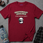 "Emotionally Available (For Pandas Only)" Cute Panda T-Shirt