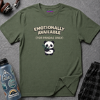 "Emotionally Available (For Pandas Only)" Cute Panda T-Shirt