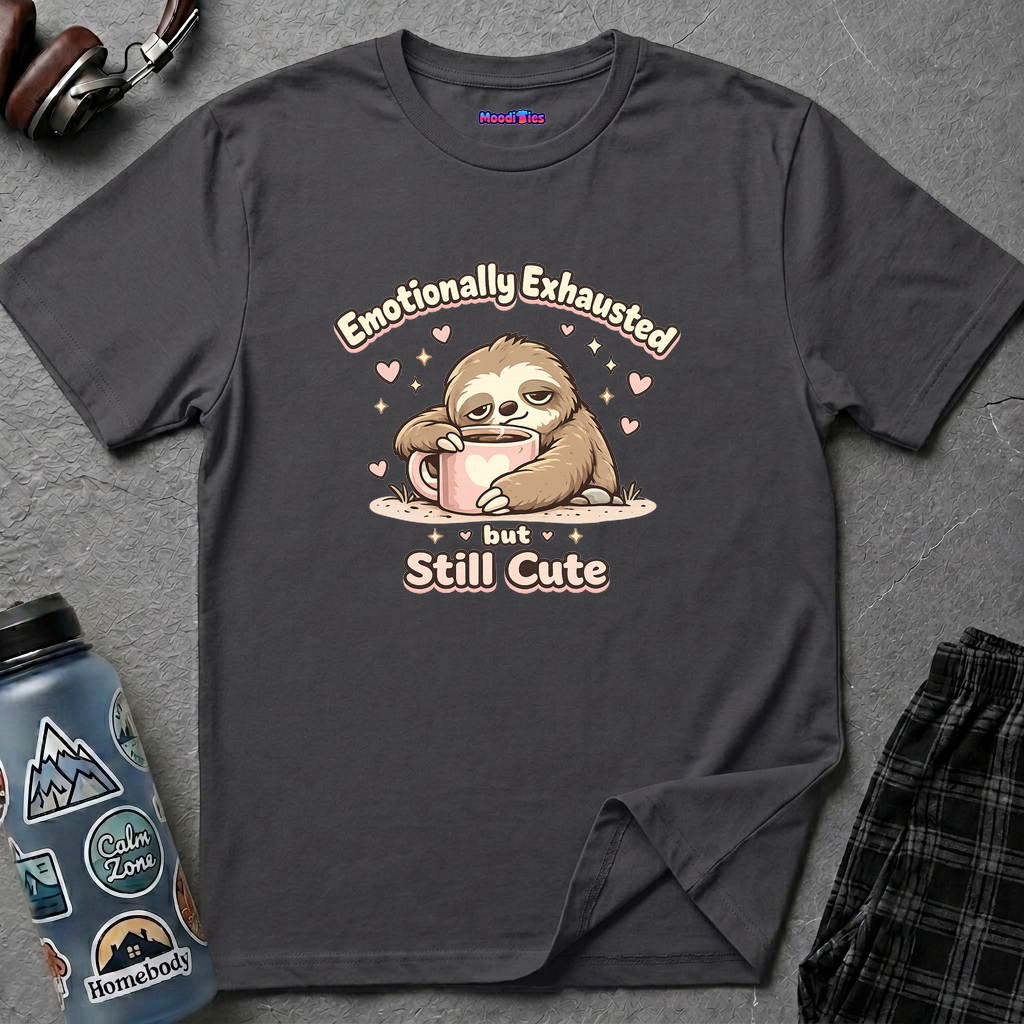 "Emotionally Exhausted But Still Cute" Sloth T-Shirt