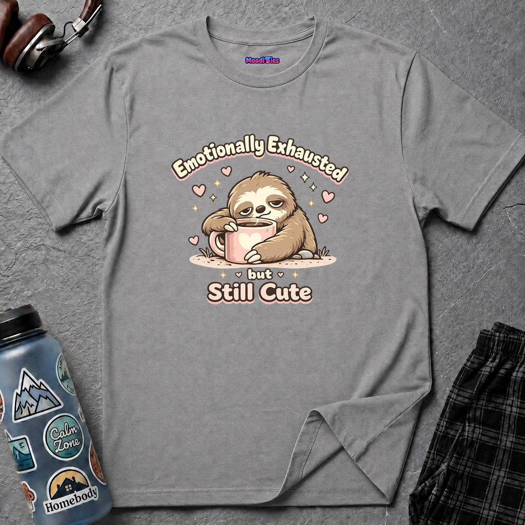 "Emotionally Exhausted But Still Cute" Sloth T-Shirt