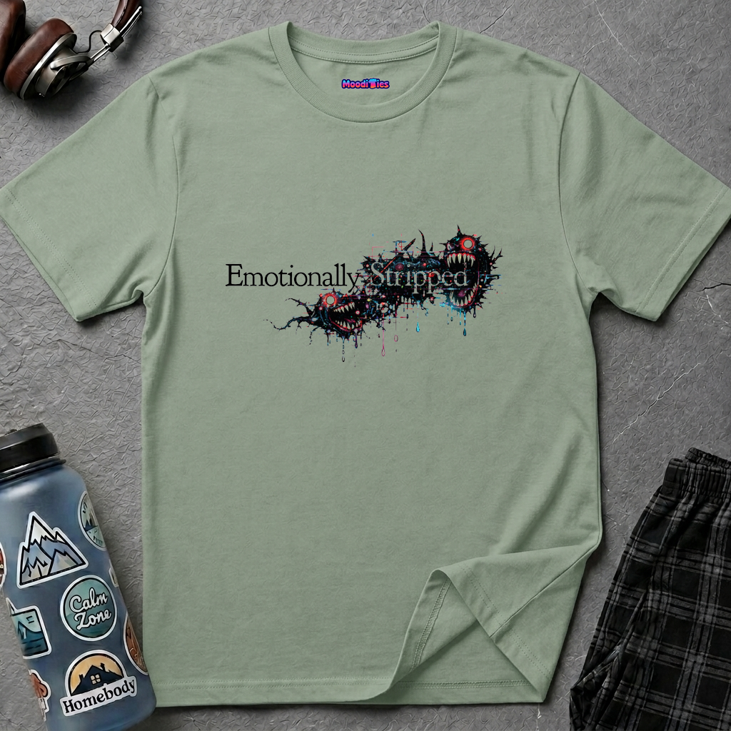 "Emotionally Stripped" Grunge Graphic T-Shirt