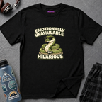 "Emotionally Unavailable But Hilarious" Snake T-Shirt
