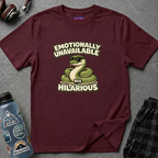 "Emotionally Unavailable But Hilarious" Snake T-Shirt