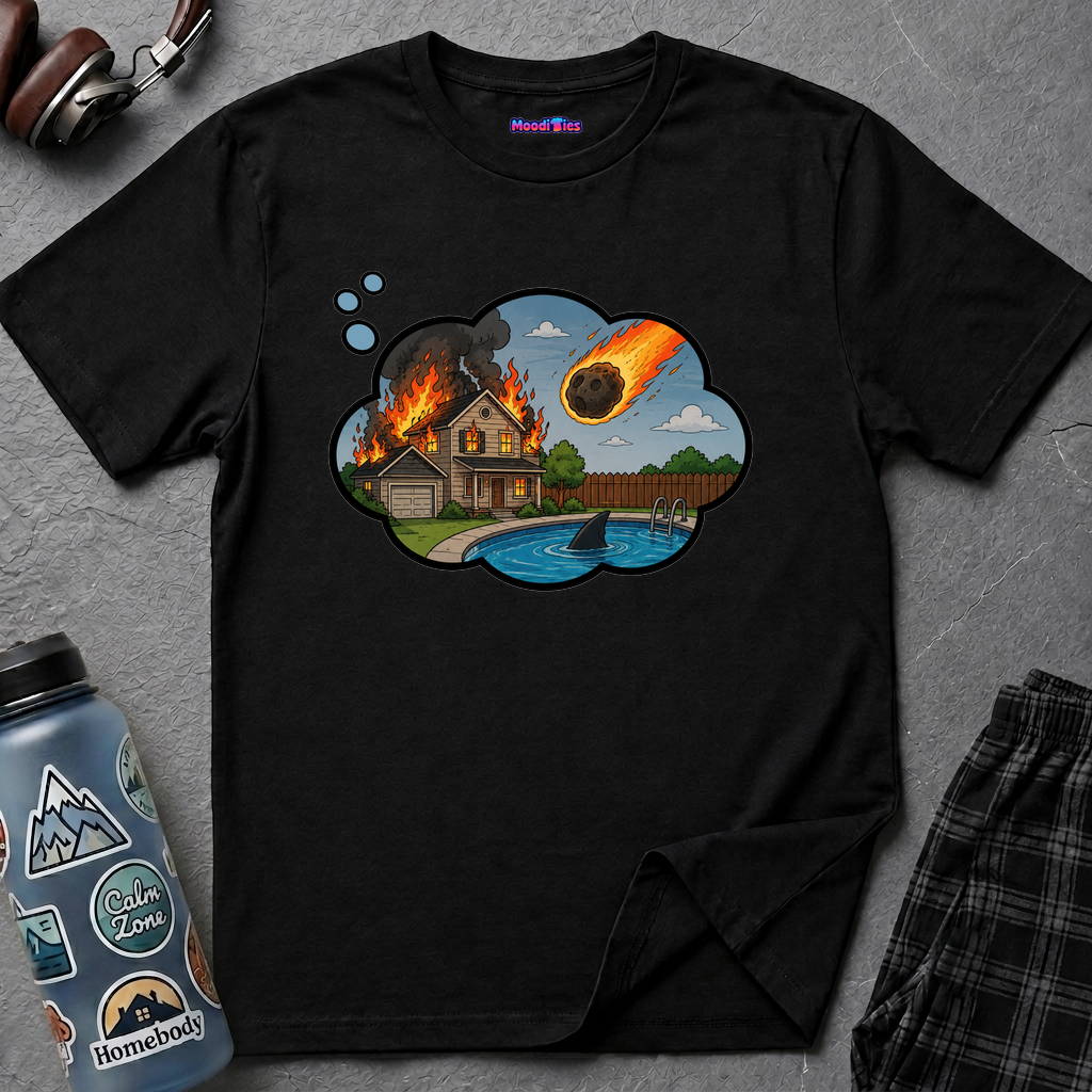 End of the World Anxiety Thought Bubble T-Shirt