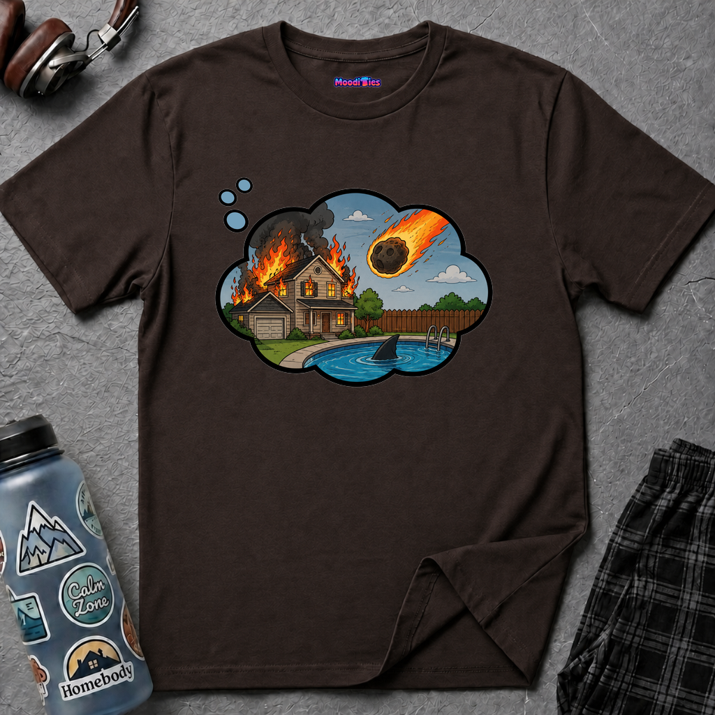 End of the World Anxiety Thought Bubble T-Shirt
