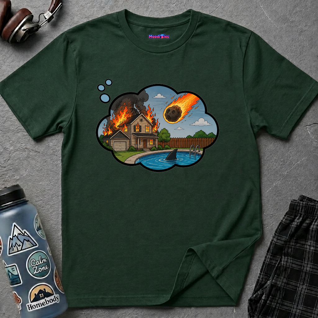 End of the World Anxiety Thought Bubble T-Shirt