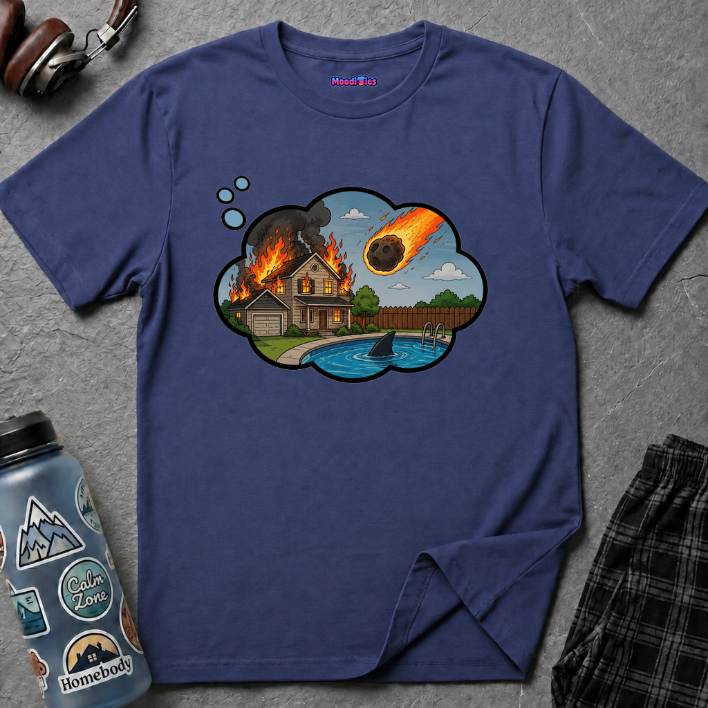 End of the World Anxiety Thought Bubble T-Shirt
