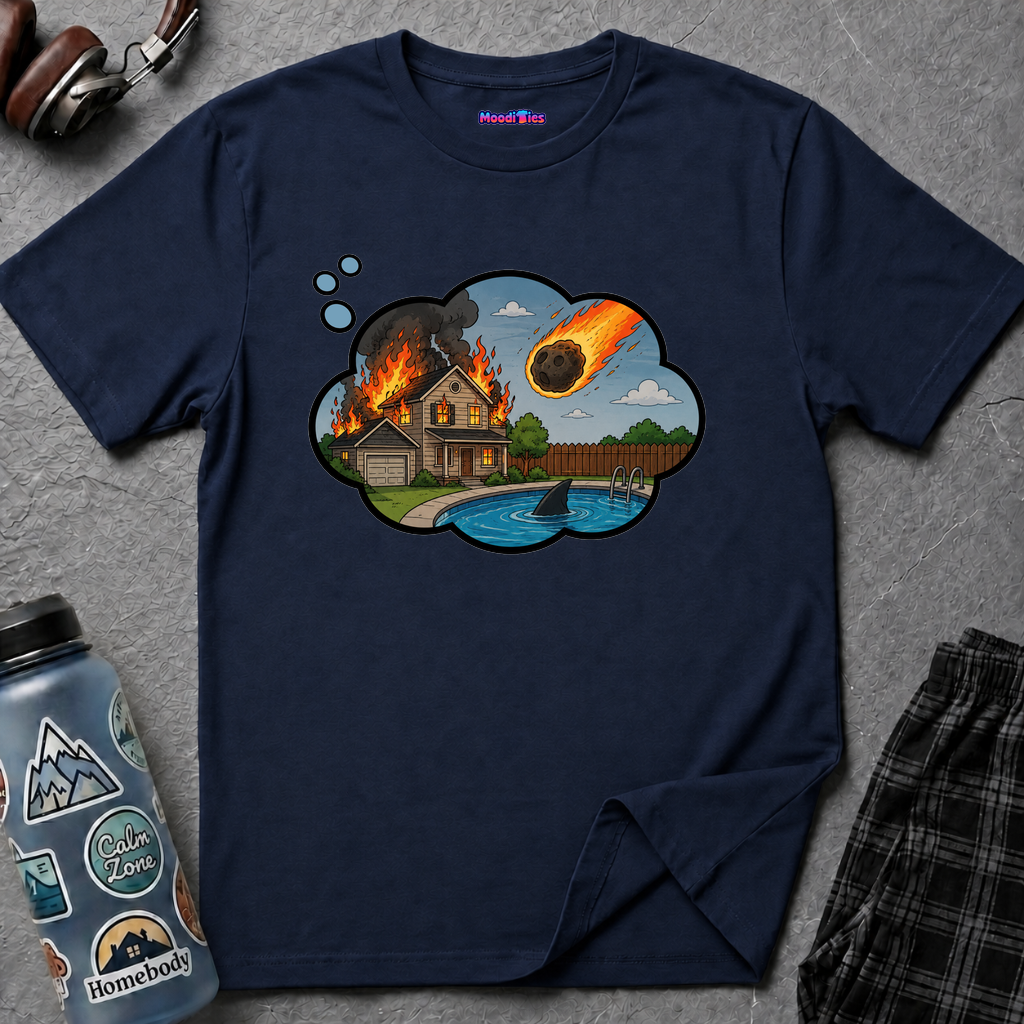 End of the World Anxiety Thought Bubble T-Shirt