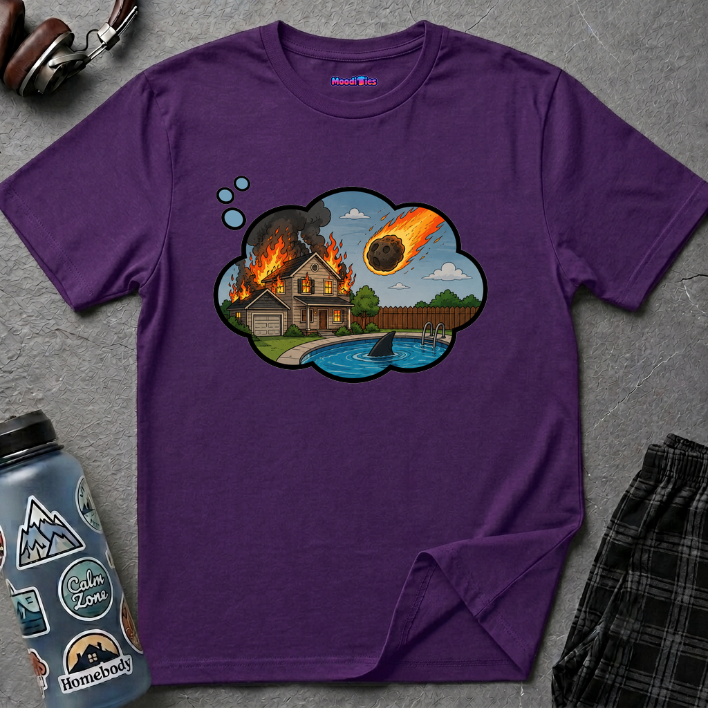 End of the World Anxiety Thought Bubble T-Shirt